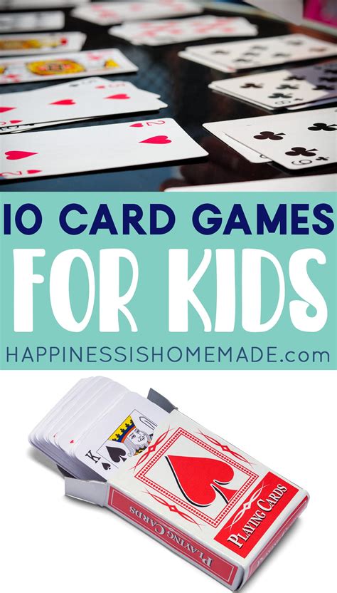 fun games to play with a deck of cards|10 Card Games for Kids (with One Simple Card Deck).